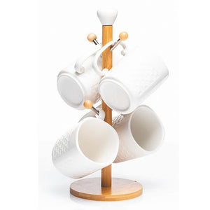 White Ceramic Mug Set (4)