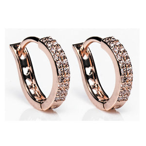 NEWGRANGE LIVING ROSE GOLD HOOD EARRINGS