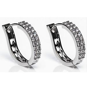 NEWGRANGE LIVING SILVER LARGE HOOP EARRINGS