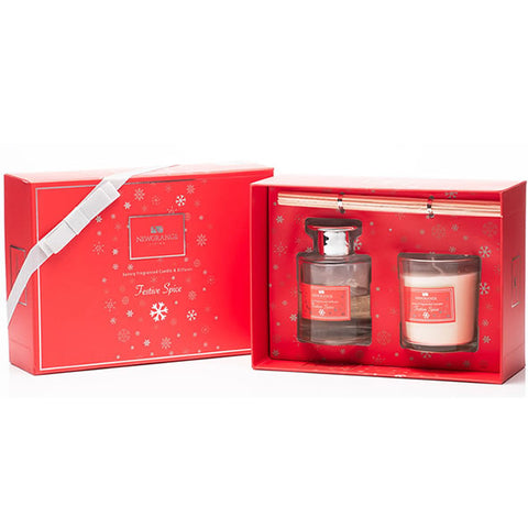 Festive Spice Candle & Diffuser Set