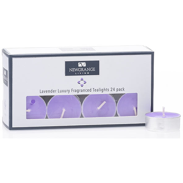 NEWGRANGE LIVING LAVENDER SCENTED T-LIGHTS 24 PACK