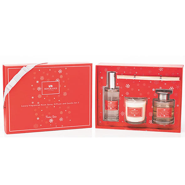 Festive Spice Room Scent, Candle & Diffuser Set