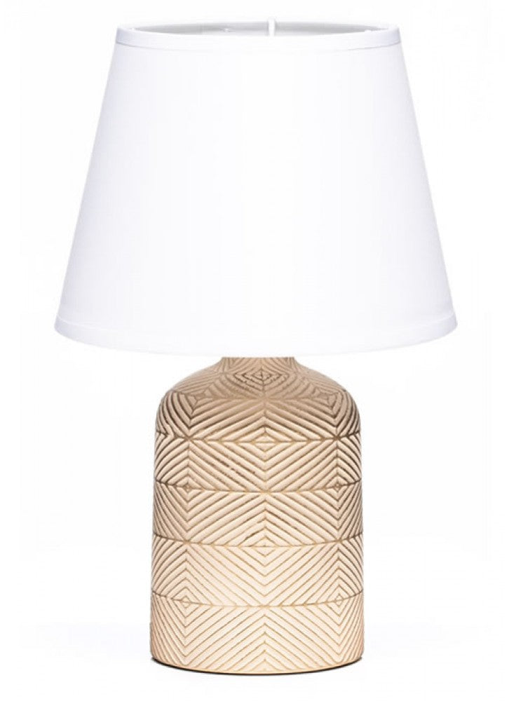 Cream & Gold Lamp