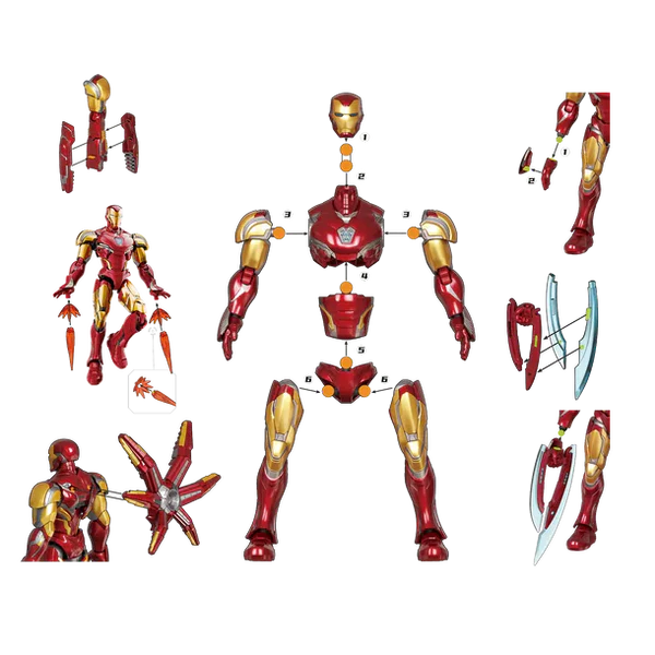 MARVEL HEROES IRON MAN CHMPION CLASS MK8