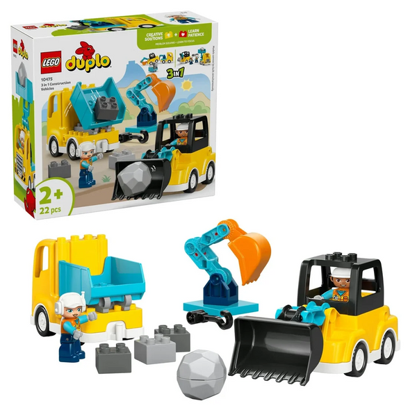 3 IN 1 CONSTRUCTION VEHICLES - DUPLO