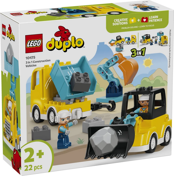 3 IN 1 CONSTRUCTION VEHICLES - DUPLO