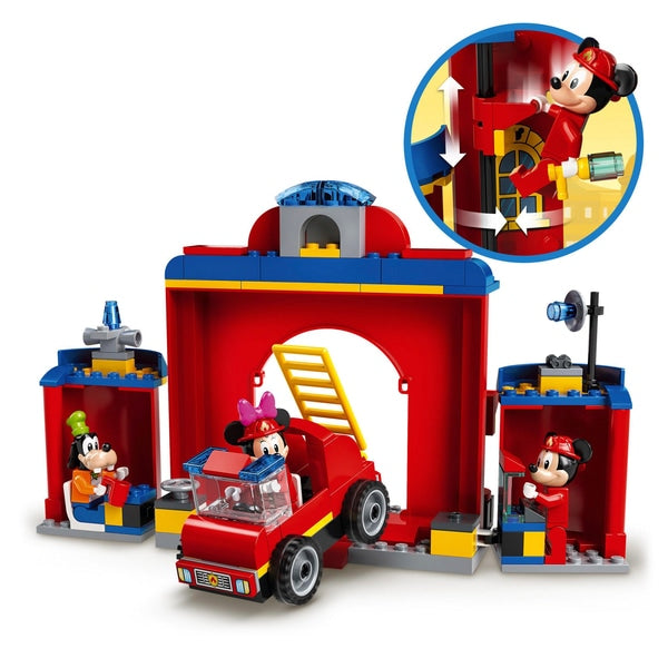 LO10776 DISNEY MICKEY MOUSE FIRE ENGINE AND STATION SET