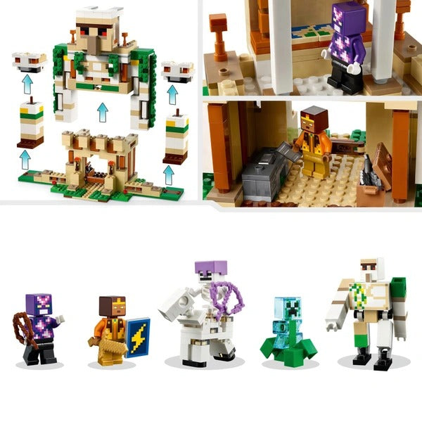 MINECRAFT THE IRON GOLEM FORTRESS 2-IN-1 CASTLE PLAYSET