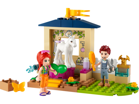 LO41696 FRIENDS PONY-WASHING STABLE HORSE TOY SET