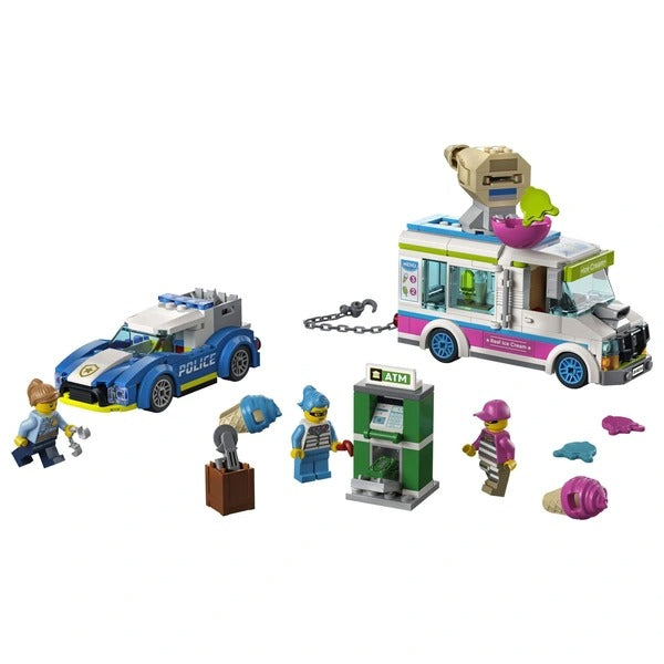 LEGO CITY ICE CREAM TRUCK POLICE CHASE VAN