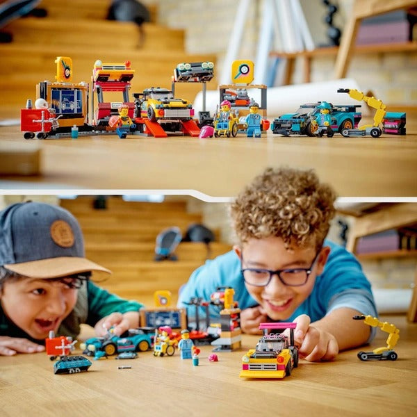 LEGO CITY CUSTOM CAR GARAGE AND MECHANIC SET