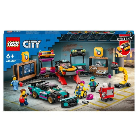 LEGO CITY CUSTOM CAR GARAGE AND MECHANIC SET