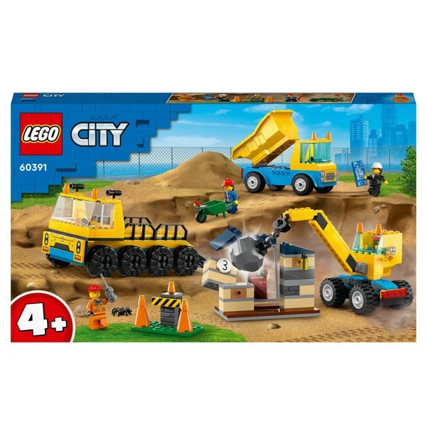 LEGO CITY CONSTRUCTION TRUCKS & WRECKING BALL