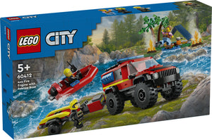 4x4 Fire Truck with Rescue Boat (60412)