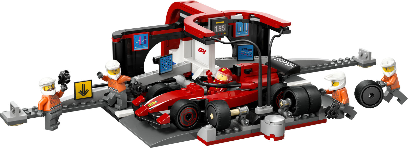 F1 Pit Stop & Pit Crew with Ferrari Car (60443)