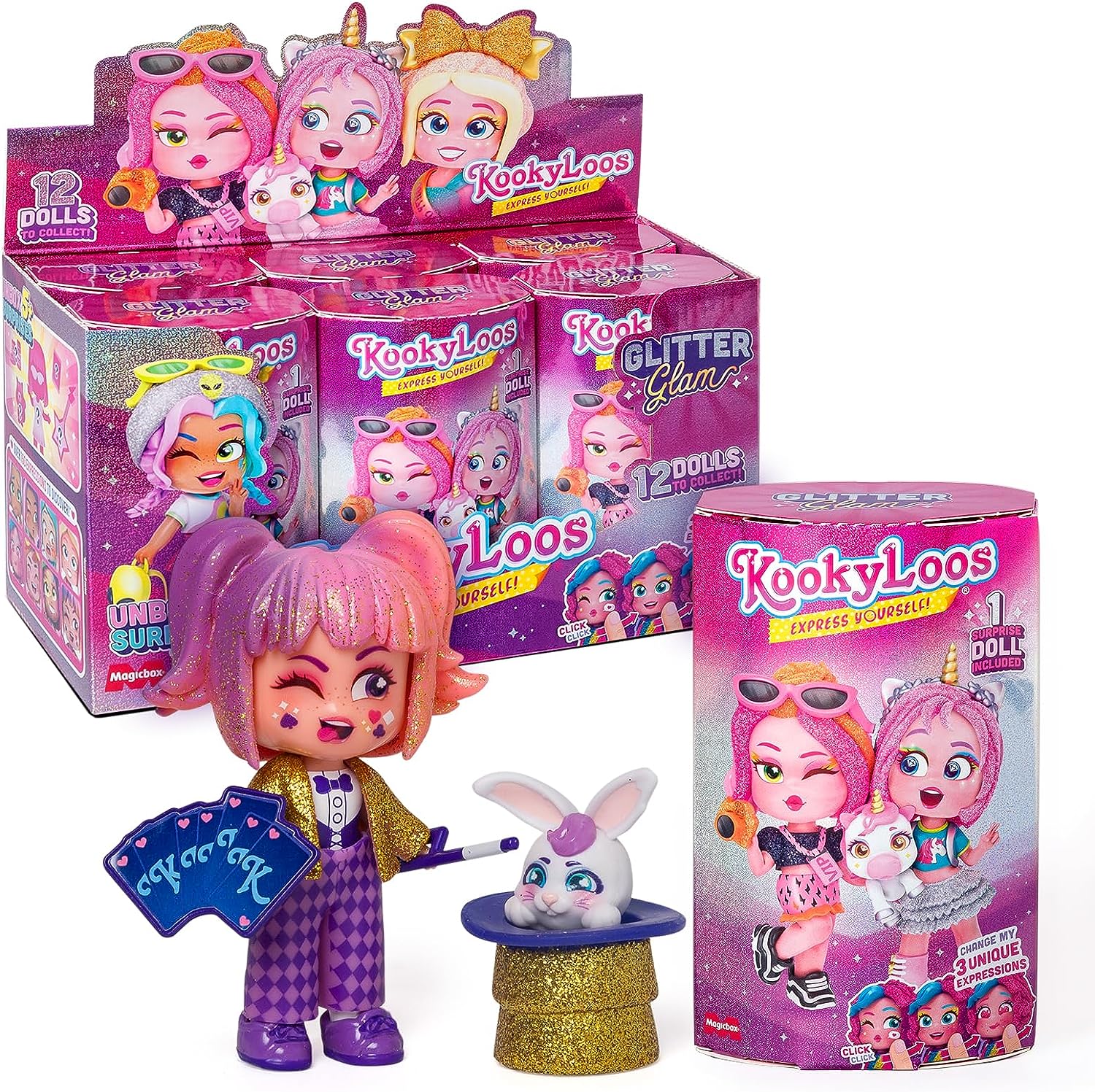 KOOKYLOOS GLITTER GLAM SURPRISE DOLL