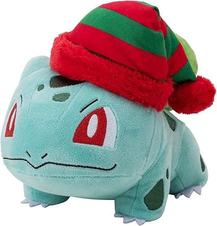 8" Pokemon Plush - Bulbasaur with Striped Hat