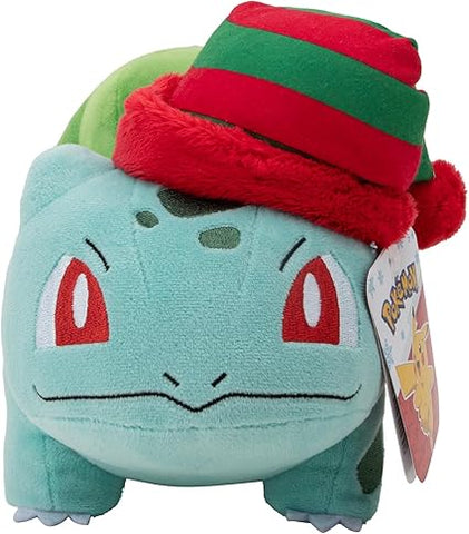 8" Pokemon Plush - Bulbasaur with Striped Hat