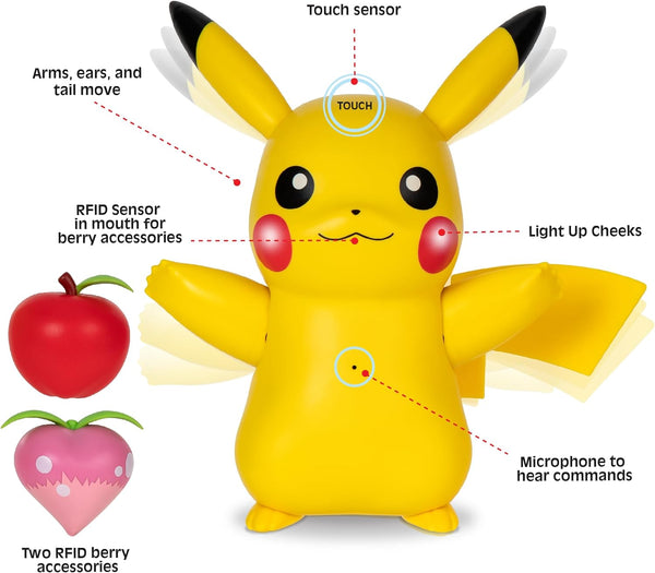 POKEMONE DELUXE TRAIN AND PLAY 4.5"  PIKACHU FIGURE