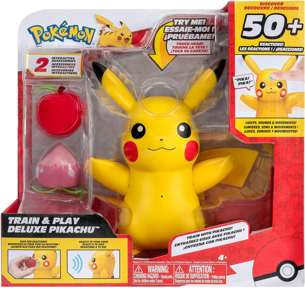 POKEMONE DELUXE TRAIN AND PLAY 4.5"  PIKACHU FIGURE