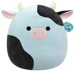 20" SQUISHMALLOW CILLAN BLUE & BLACK COW