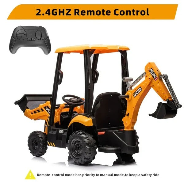 JCB 12V 3CX ELECTRIC RIDE ON BACKHOE & LOADER