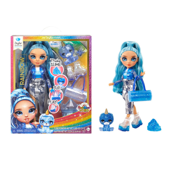 RAINBOW HIGH 11" SHIMMER DOLL WITH SLIME KIT & PET