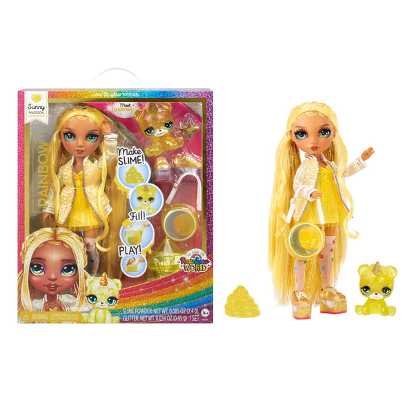 RAINBOW HIGH 11" SHIMMER DOLL WITH SLIME KIT & PET