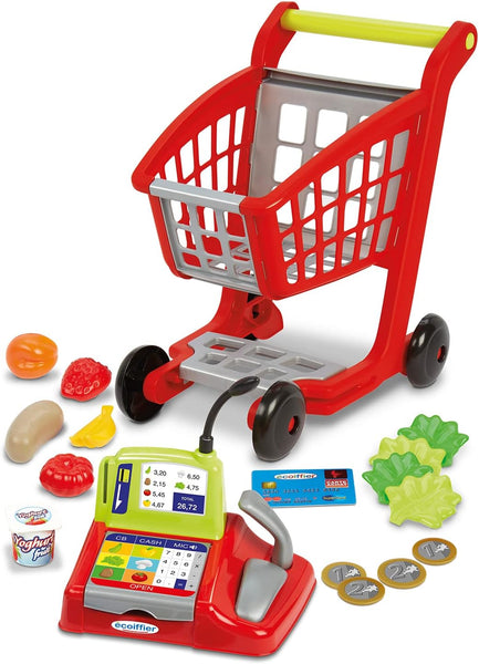 SUPERMARKET TROLLEY & CASH REGISTER