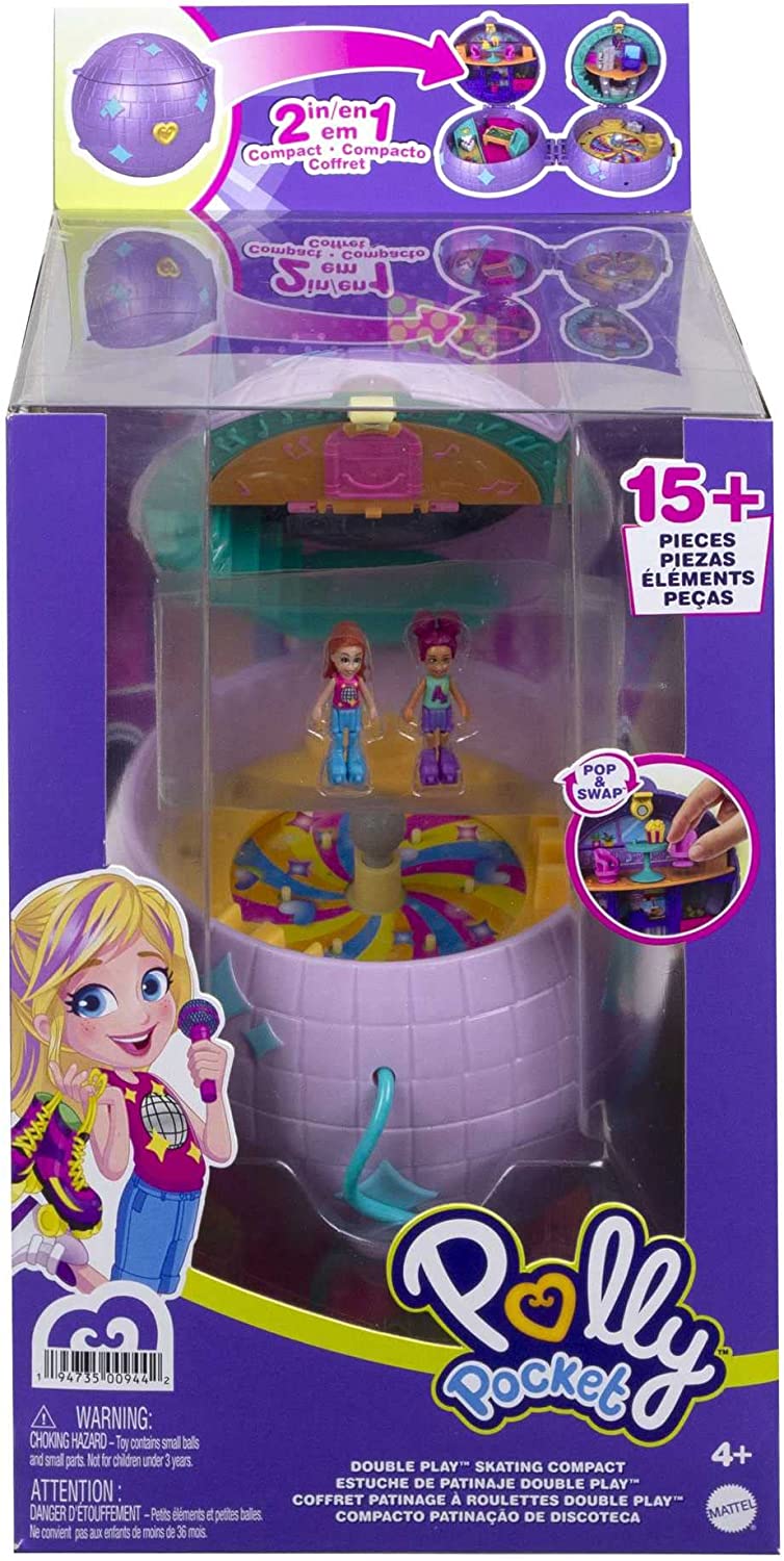 POLLY POCKET DOUBLE PLAY SKATING COMPACT