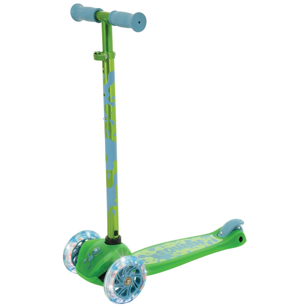 SQUISH MINI FLEX LED TILT SCOOTER - GREEN