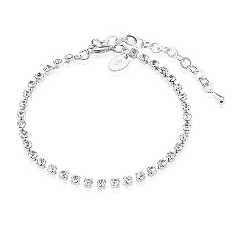 NEWBRIDGE SILVERWARE BRACELET MULTI CLEAR STONE