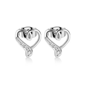 Heart Earrings (Silver Plated)