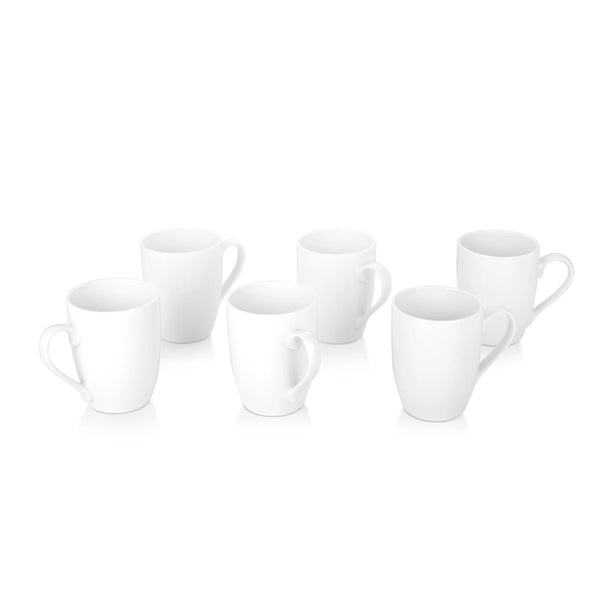 NEWBRIDGE SILVERWARE WHITEWARE 6 PIECE MUG SET