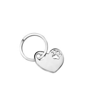 NEWBRIDGE SILVERWARE PAW PRINT KEYRING