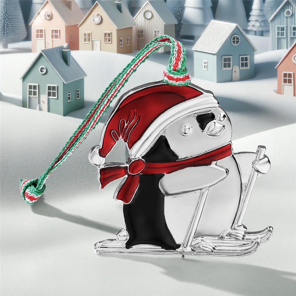 Penguin with Red Hat Xmas Tree Decoration