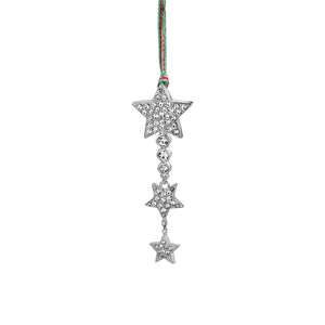 Star with Clear Stone Xmas Tree Decoration