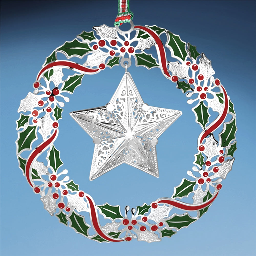 Wreath with Star Christmas Decoration