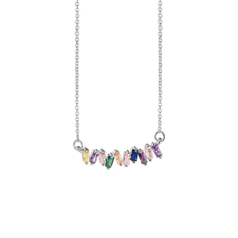 NEWBRIDGE SILVERWARE MULTI COLOURED STONE NECKLACE