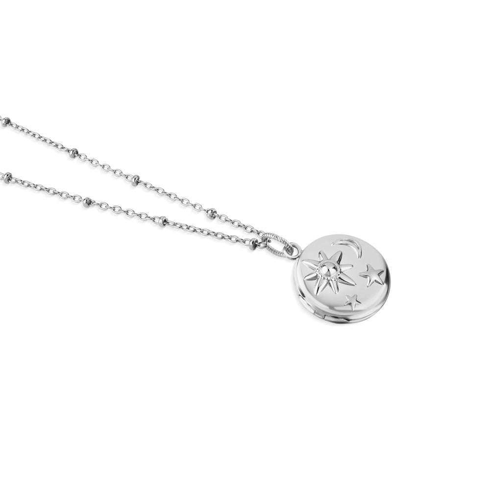 Sun, Moon & Stars Locket (Silver Plated)