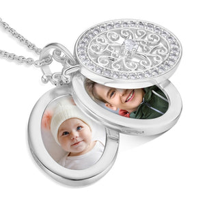 NEWBRIDGE SILVERWARE TRIPLE PENDANT LOCKET