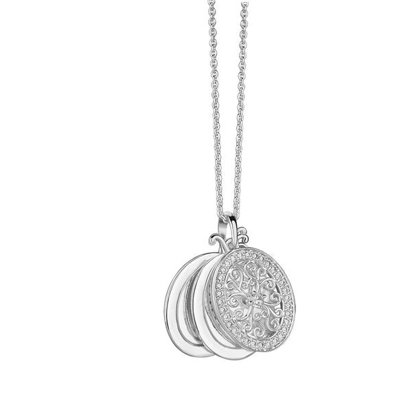 NEWBRIDGE SILVERWARE TRIPLE PENDANT LOCKET