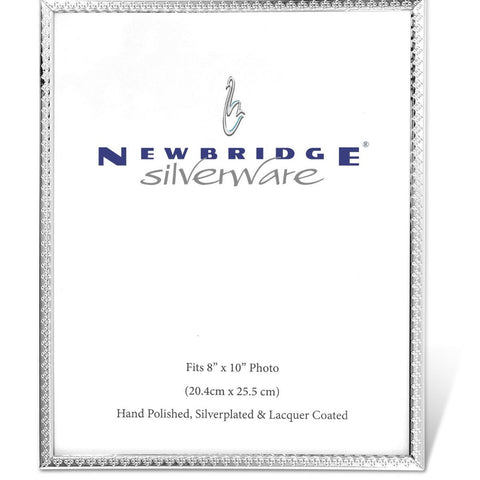 NEWBRIDGE SILVERWARE FRAME 8" X 10" WITH DECORATIVE EDGE