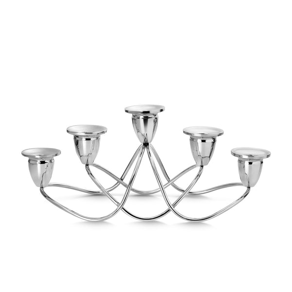 NEWBRIDGE SILVERWARE 5 PIECE TAPER CANDLE HOLDER