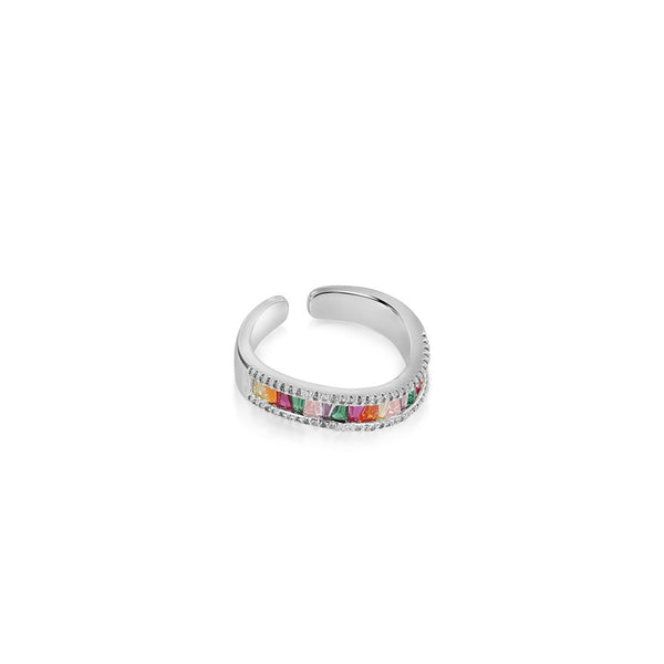 NEWBRIDGE SILVERWARE COLOURED STONE RING