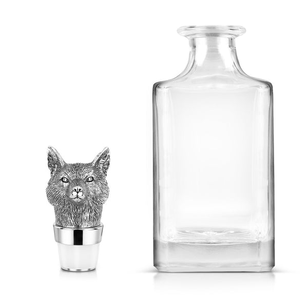 NEWBRIDGE SILVERWARE FOX HEAD DECANTER