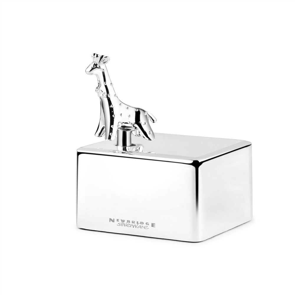 NEWBRIDGE SILVERWARE GIRAFFE MUSIC BOX