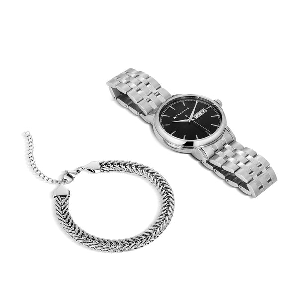 GENTS WATCH & BRACELET SET