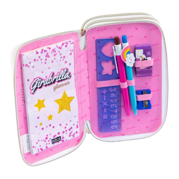 GIRABRILLA - 3 LEVEL PENCIL CASE TWEED