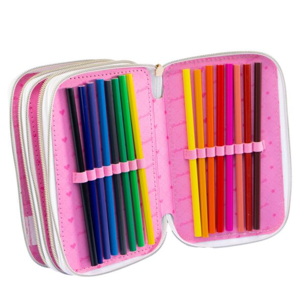 GIRABRILLA - 3 LEVEL PENCIL CASE TWEED